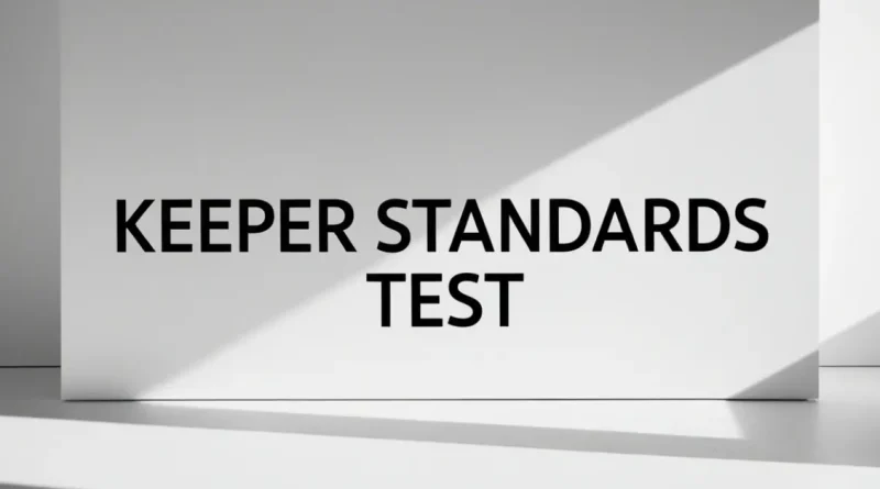 keeper standards test